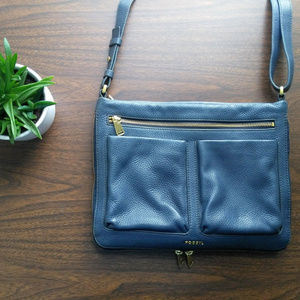 Fossil Piper Navy Crossbody